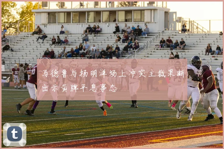 马德鲁与杨明洋场上冲突主裁果断出示黄牌平息事态
